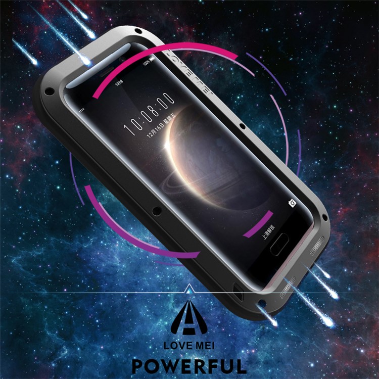 LOVE MEI Powerful Drop-proof Dust-proof Shockproof Moilbe Case for Huawei Honor Magic - Black-3