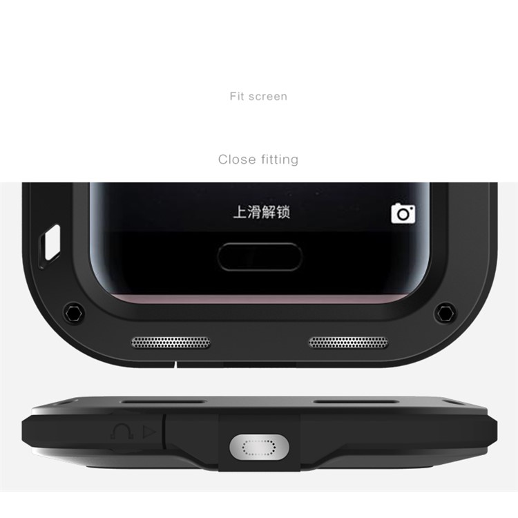 LOVE MEI Powerful Drop-proof Dust-proof Shockproof Moilbe Case for Huawei Honor Magic - Black-8