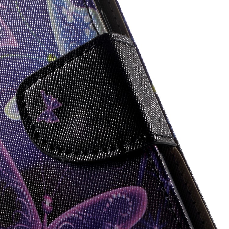 Patterned Leather Wallet Case for Samsung Galaxy J5 (2017) - Shiny Butterflies-8