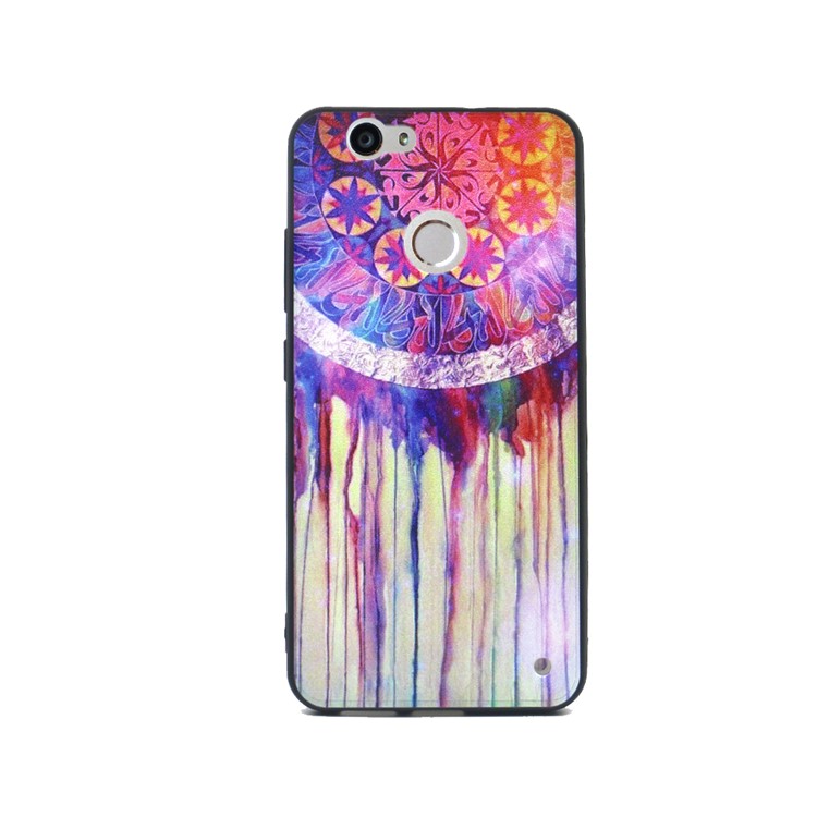 Printing Pattern TPU Back Case for Huawei Nova - Watercolor Dreamcatcher-1
