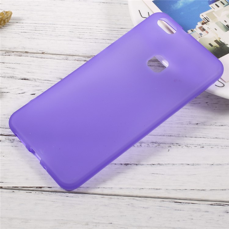 For Huawei P10 Lite Matte Anti-fingerprint Soft TPU Protective Case - Purple-1