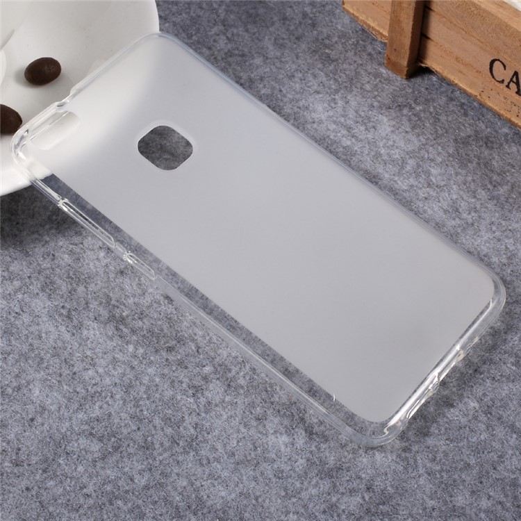 Matte Finish TPU Phone Cover for Huawei P10 Lite - Transparent-3