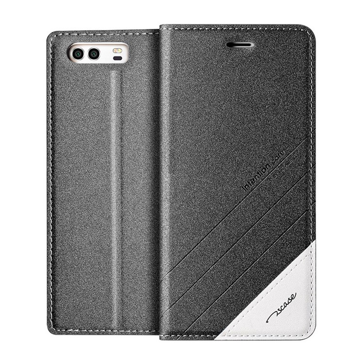 TSCASE Trajectory Leather Stand Flip Folio Case for Huawei P10 - Grey-1