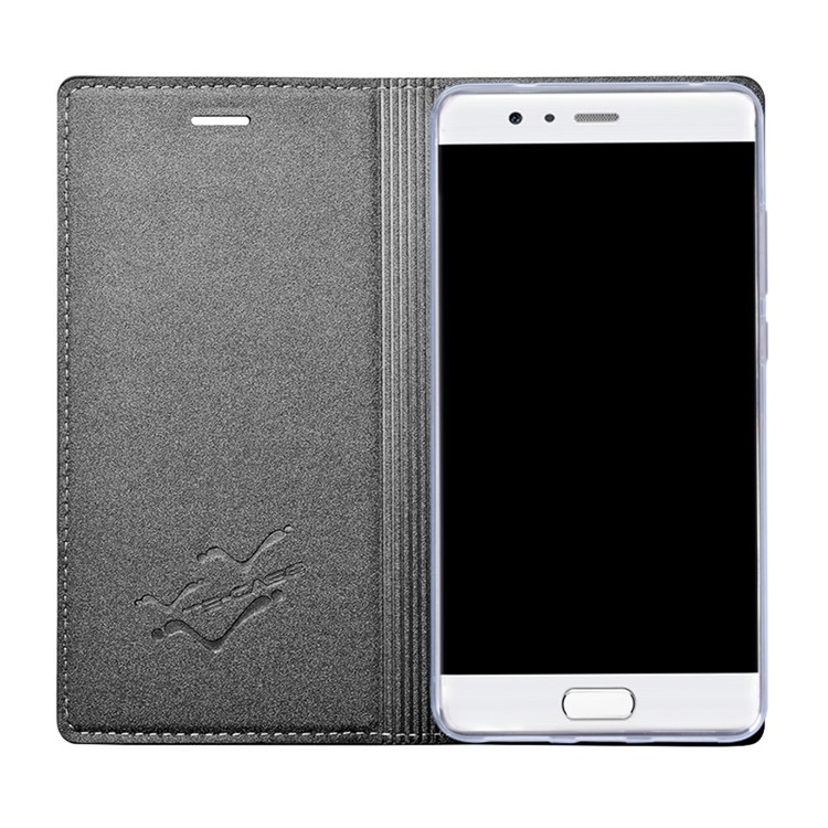 TSCASE Trajectory Leather Stand Flip Folio Case for Huawei P10 - Grey-5