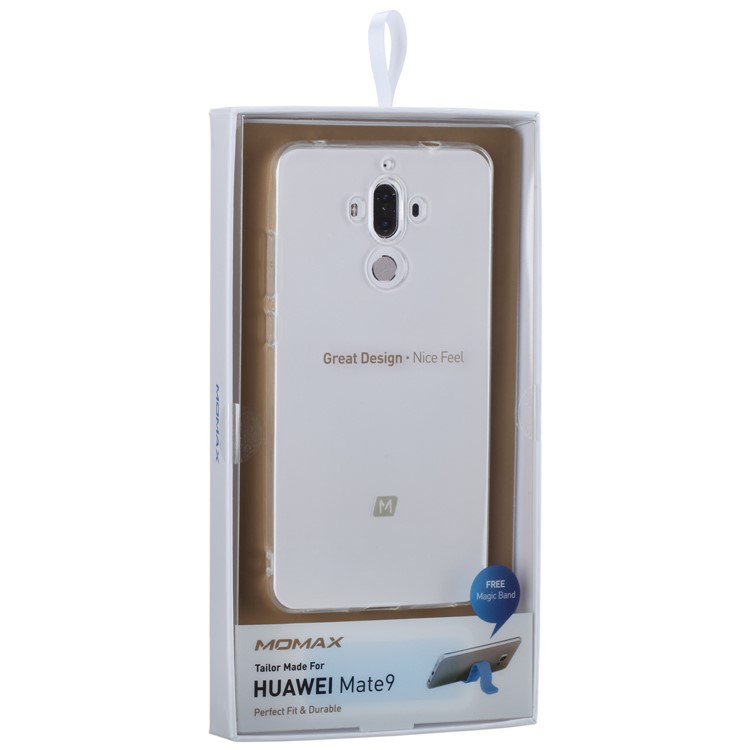 MOMAX 0.6mm Ultra-thin Transparent TPU Cover Shell for Huawei Mate 9 - Transparent-11