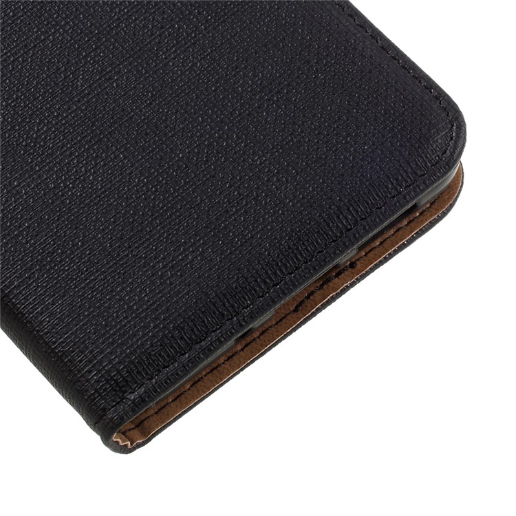 Cloth Texture Leather Wallet Stand Case for Huawei P10 Lite - Black-7