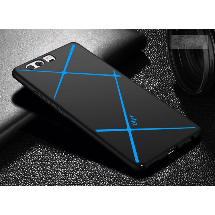 TAVT Lines Pattern Matte Anti-fingerprint PC Case for Huawei P10 Plus - Black-6