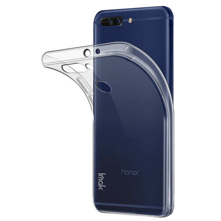 IMAK Stealth Clear TPU Soft Case with Screen Protector Film for Huawei Honor 8 Pro / Honor V9 - Transparent-3