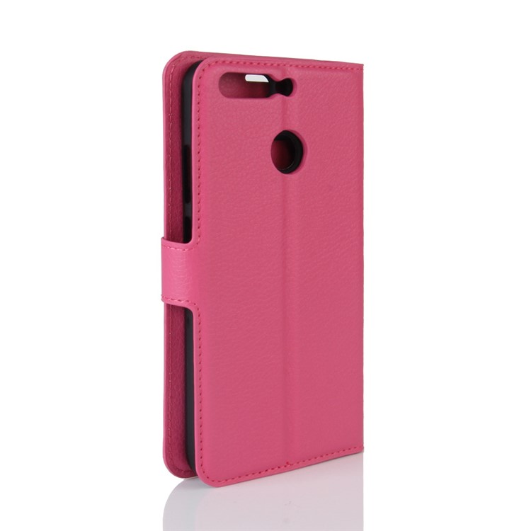 For Huawei Honor 8 Pro / Honor V9 Wallet Stand Leather Case Litchi Grain - Rose-6
