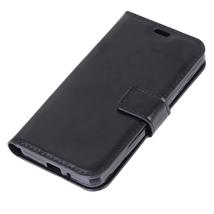 For Huawei Mate 9 Crazy Horse Leather Wallet Protective Case with Strap - Black-6