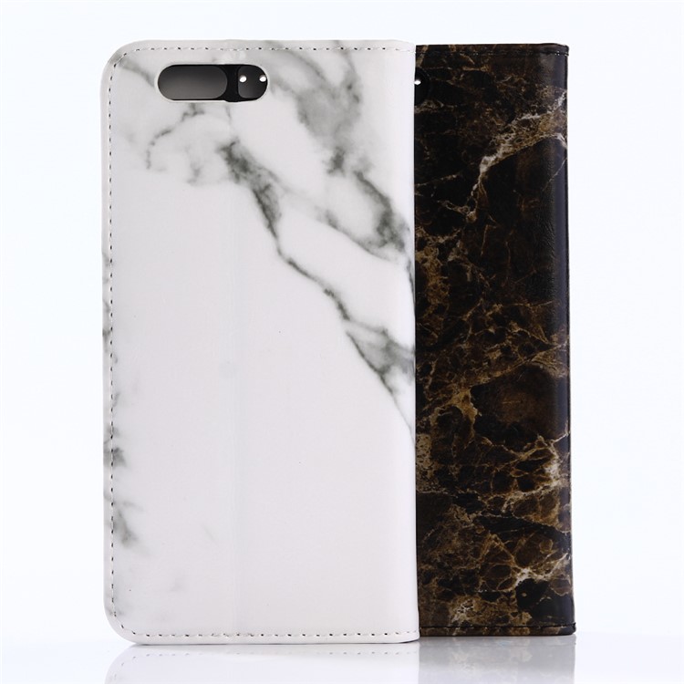 Marble Pattern Stand Wallet Leather Protective Cover for Huawei P10 Plus - Black-6