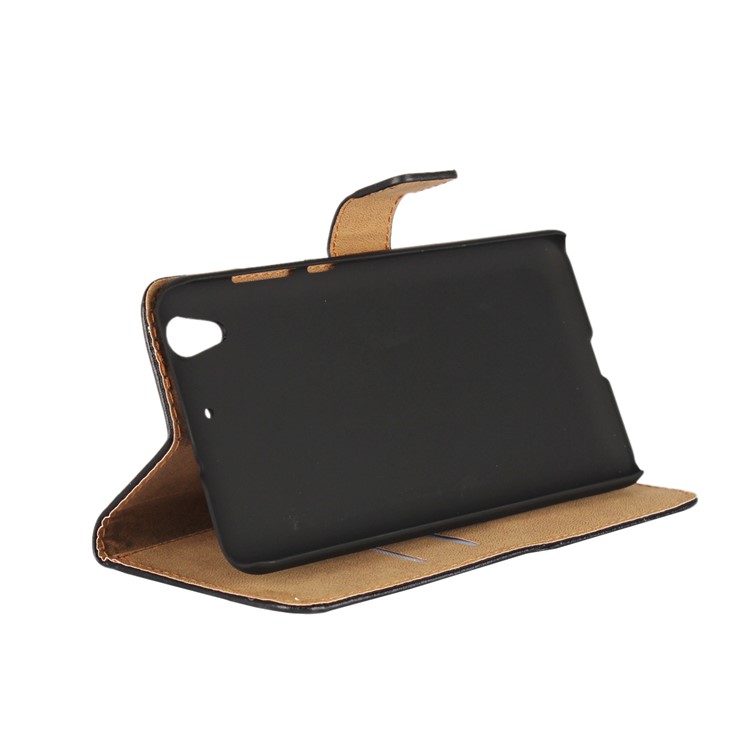 Split Leather Phone Case with Wallet Slots for Huawei Y6 II/Y6II/Honor 5A - Black-2
