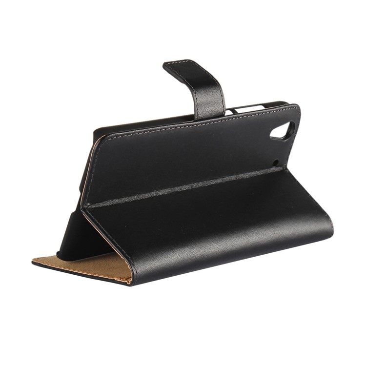 Split Leather Phone Case with Wallet Slots for Huawei Y6 II/Y6II/Honor 5A - Black-3