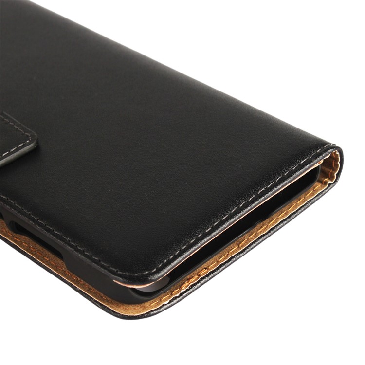 Split Leather Phone Case with Wallet Slots for Huawei Y6 II/Y6II/Honor 5A - Black-8