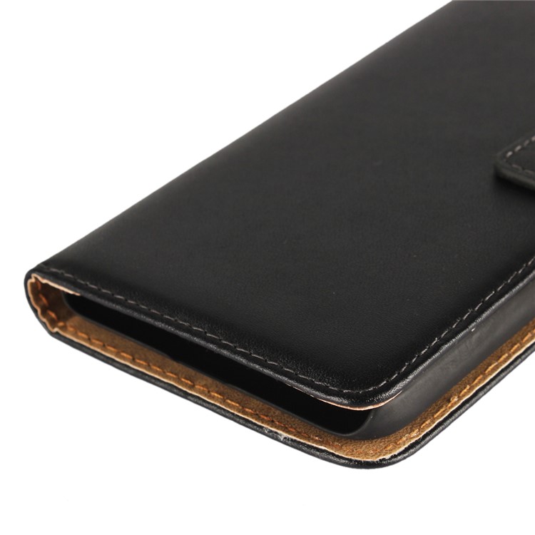 Split Leather Phone Case with Wallet Slots for Huawei Y6 II/Y6II/Honor 5A - Black-9
