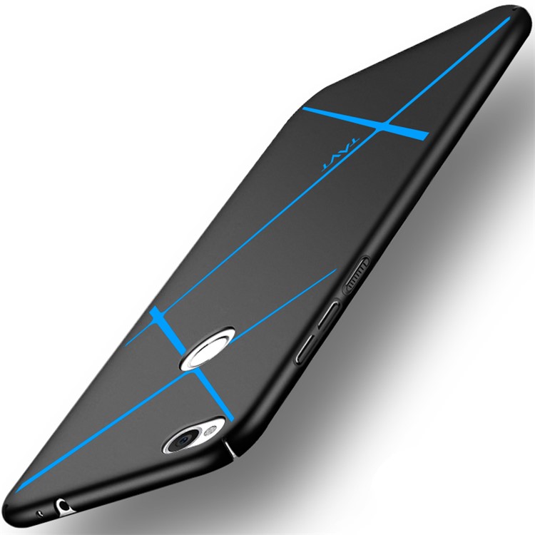 TAVT Lines Pattern Matte Anti-fingerprint PC Phone Case for Huawei P8 Lite (2017) / Honor 8 Lite - Black-1