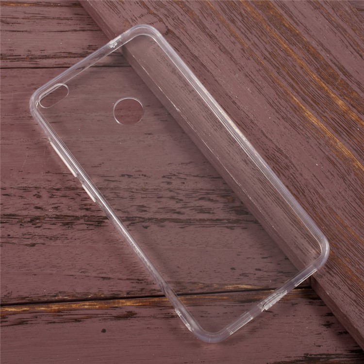 Hybrid Clear PC + TPU Cell Phone Case for Huawei P8 Lite (2017) / Honor 8 Lite - Transparent-3