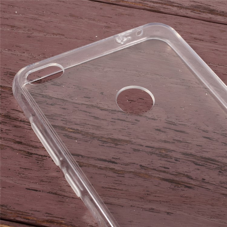 Hybrid Clear PC + TPU Cell Phone Case for Huawei P8 Lite (2017) / Honor 8 Lite - Transparent-4