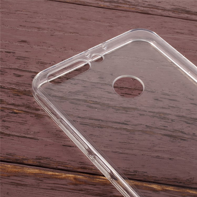 Hybrid PC + TPU Mobile Phone Case Cover for Huawei Honor 8 Pro / Honor V9 - Transparent-4