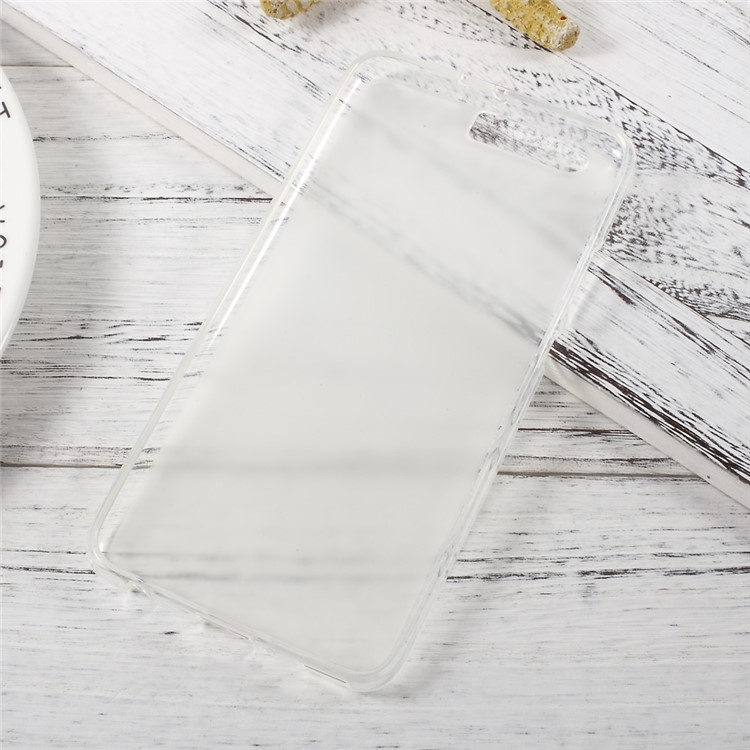 Dual-sided Matte Soft TPU Back Cover for Huawei P10 Plus - Transparent-5