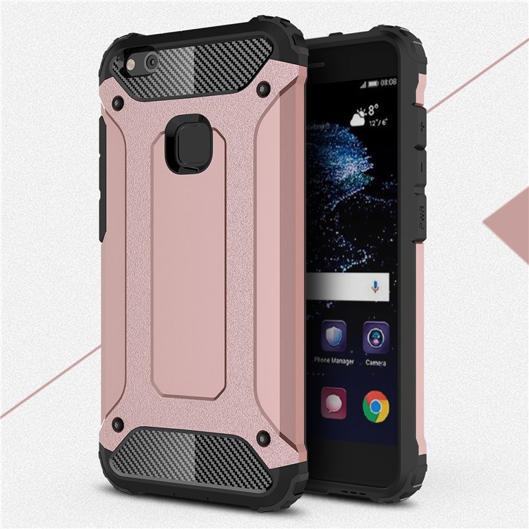 Armor Guard Hybrid PC + TPU Cover Case for Huawei P10 Lite - Rose Gold-1