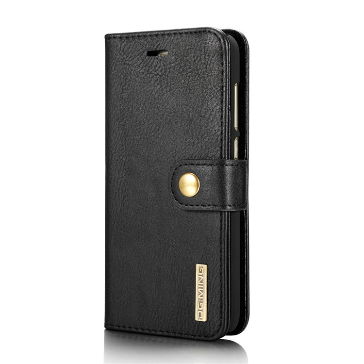 DG.MING Detachable 2 in 1 Split Leather Wallet Phone Case for Huawei P8 Lite (2017) / Honor 8 Lite - Black-4