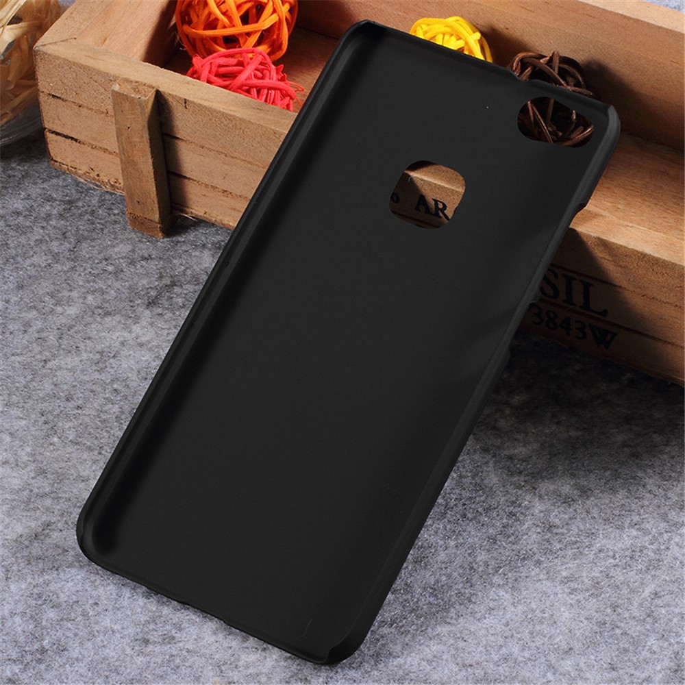 Rubberized PC Hard Phone Protective Cover Case for Huawei P10 Lite - Black-8