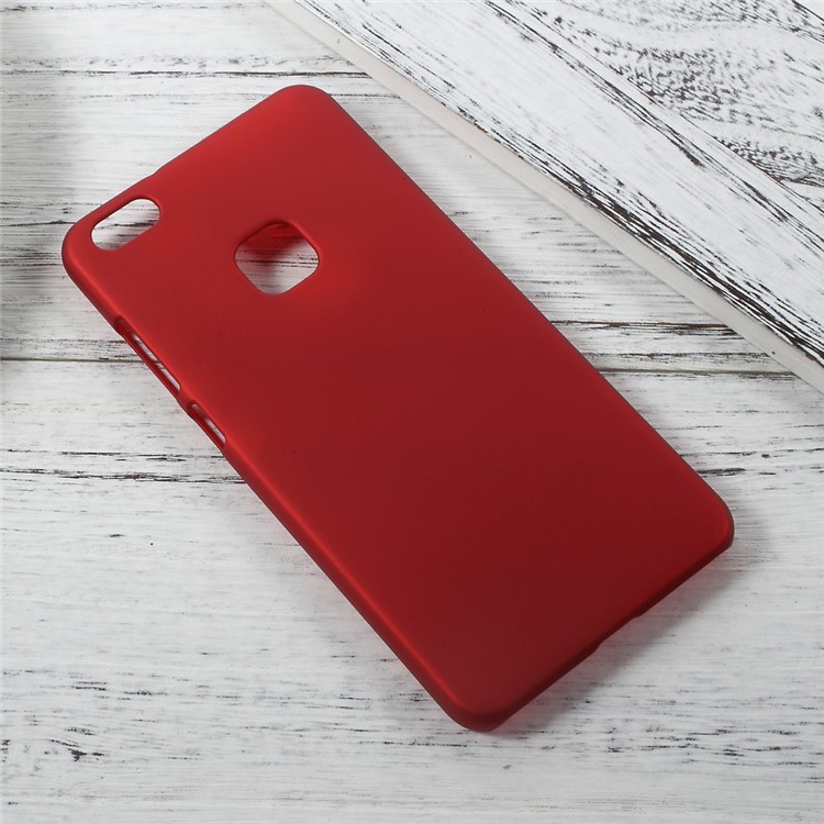 Gummierte PC Hard Mobile Cover -hülle Für Huawei P10 Lite - Rot