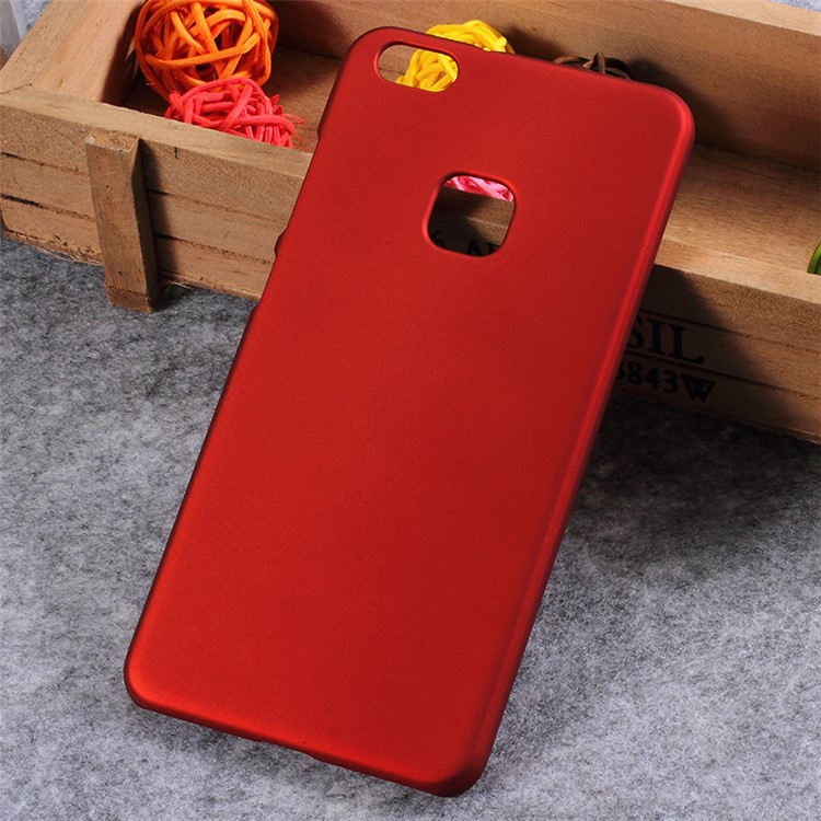 Gummierte PC Hard Mobile Cover -hülle Für Huawei P10 Lite - Rot