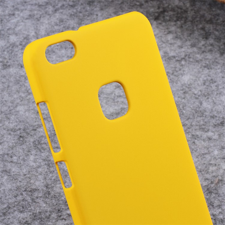 Rubberized PC Back Cover Case for Huawei P10 Lite - Yellow-7