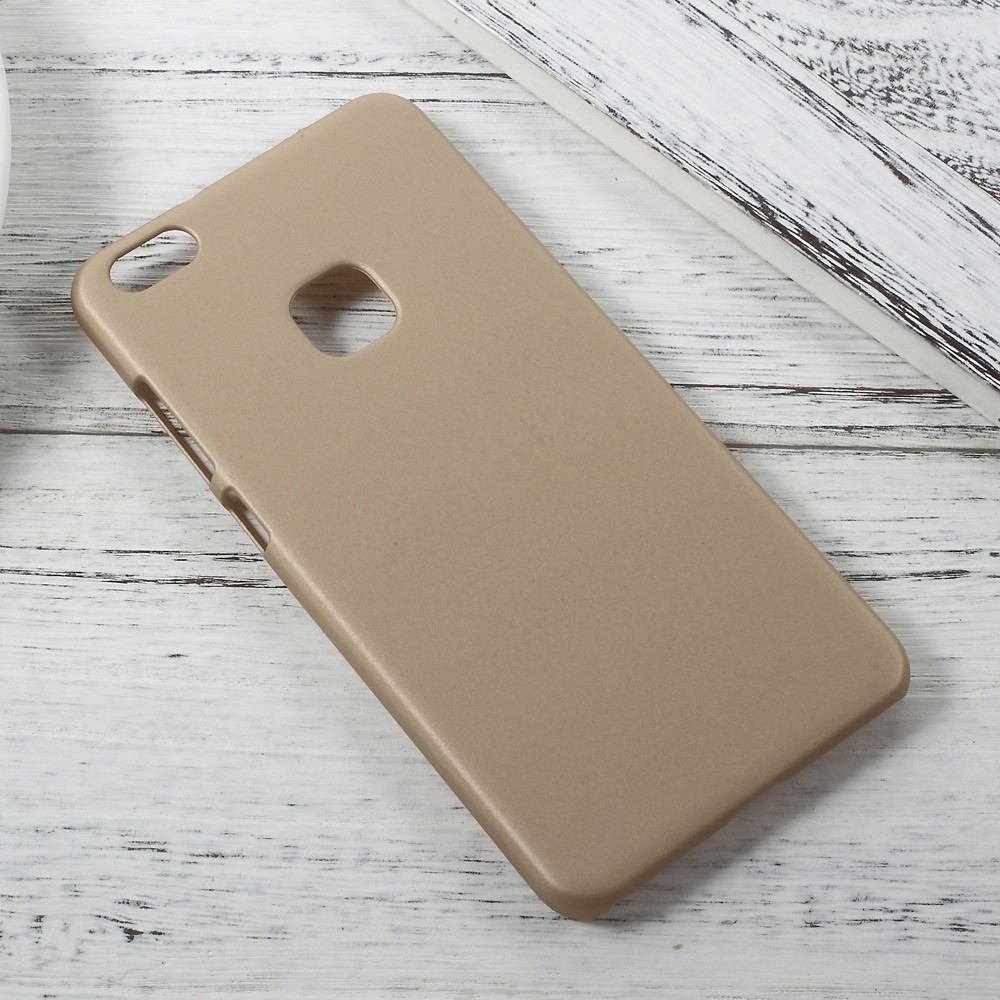 Rubberized Plastic Hard Phone Protective Cover Case for Huawei P10 Lite - Gold-2