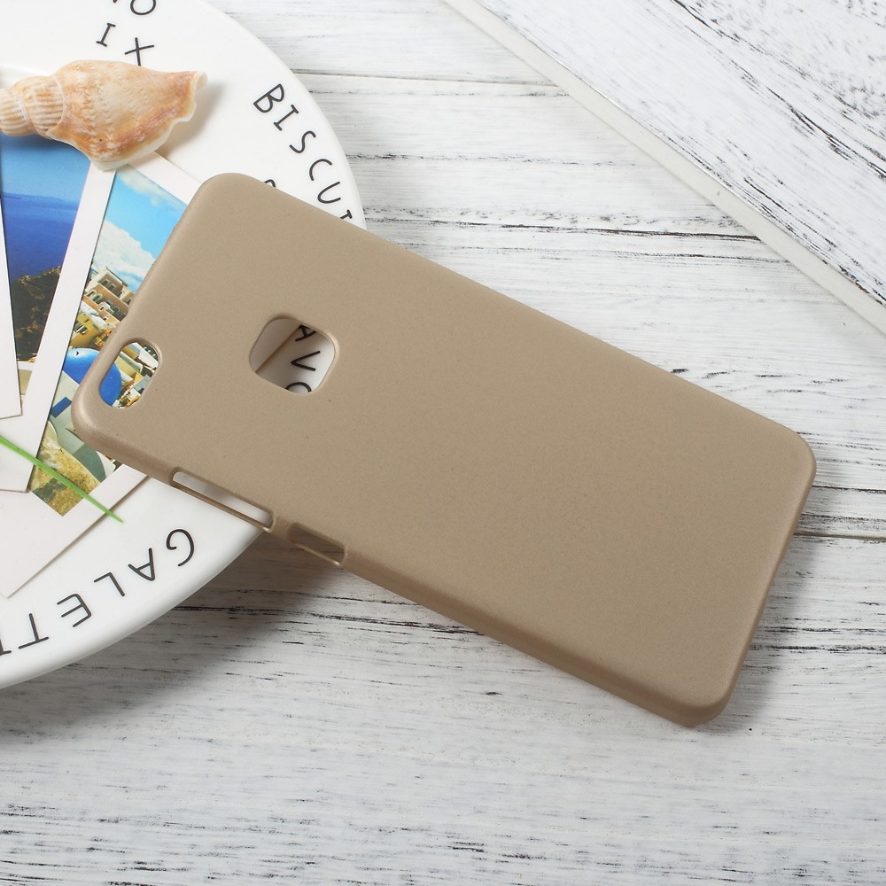 Rubberized Plastic Hard Phone Protective Cover Case for Huawei P10 Lite - Gold-3