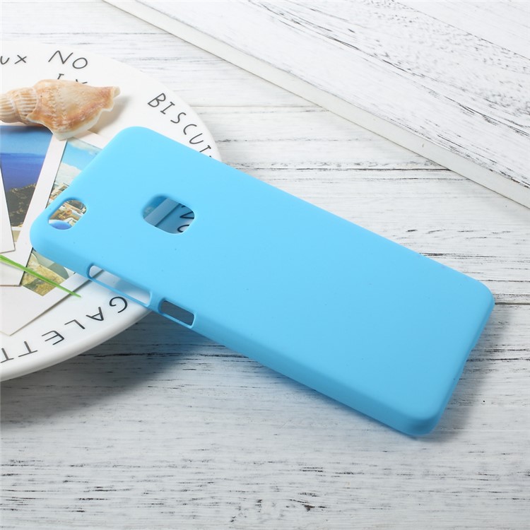 Rubberized PC Hard Phone Protector Cover Case for Huawei P10 Lite - Baby Blue-3