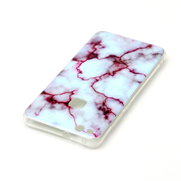 Marble Pattern IMD TPU Cell Phone Cover for Huawei P10 Lite - Purple-4