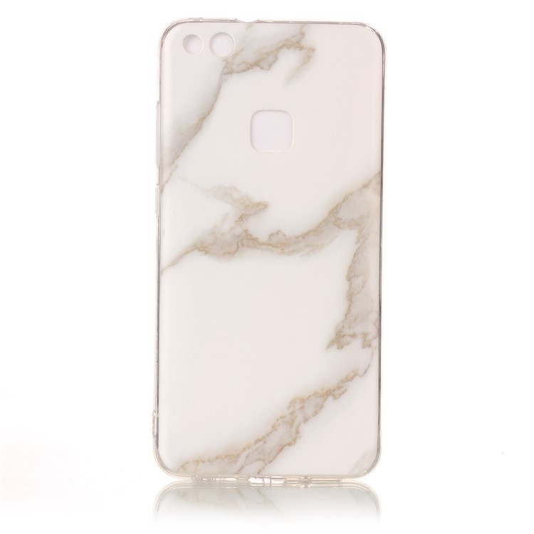 Marble Pattern IMD TPU Protection Case for Huawei P10 Lite - White-2