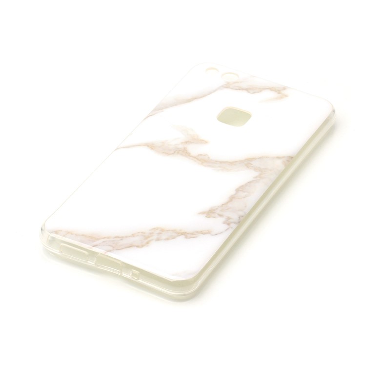Marble Pattern IMD TPU Protection Case for Huawei P10 Lite - White-3