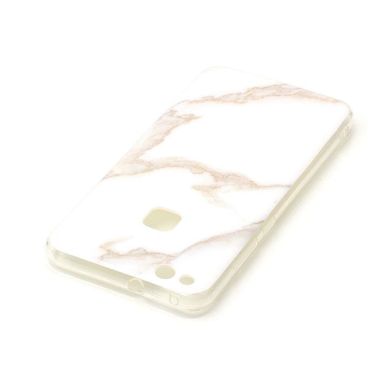Marble Pattern IMD TPU Protection Case for Huawei P10 Lite - White-4