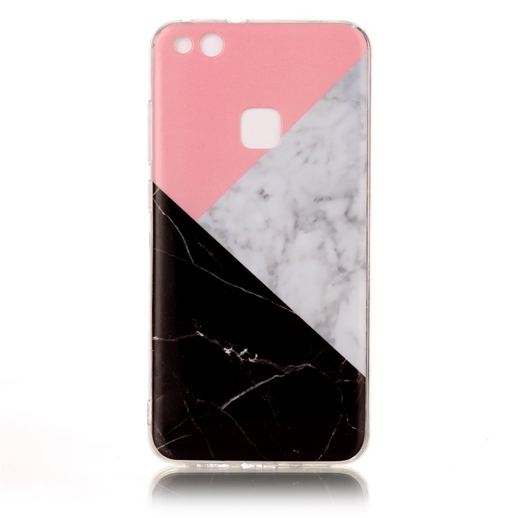 Marble Pattern IMD TPU Cover Case for Huawei P10 Lite - Pink / Grey / Black-2