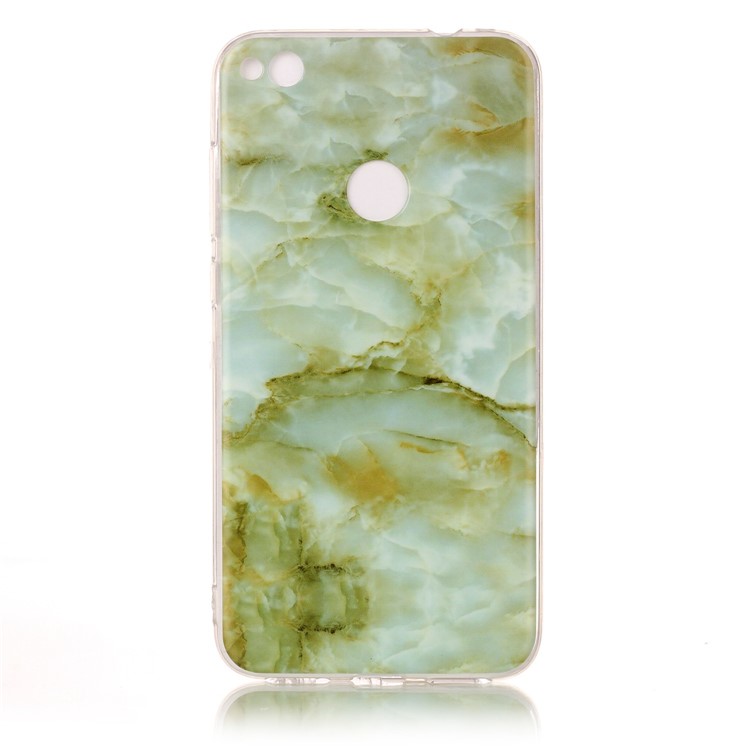 Marble Pattern IMD TPU Mobile Phone Case for Huawei P8 Lite (2017) / Honor 8 Lite - Light Green-2