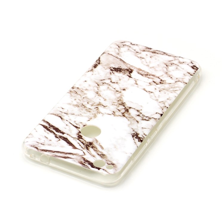 IMD Marble Pattern TPU Back Case Cover for Huawei P8 Lite (2017) / Honor 8 Lite - White / Black-4