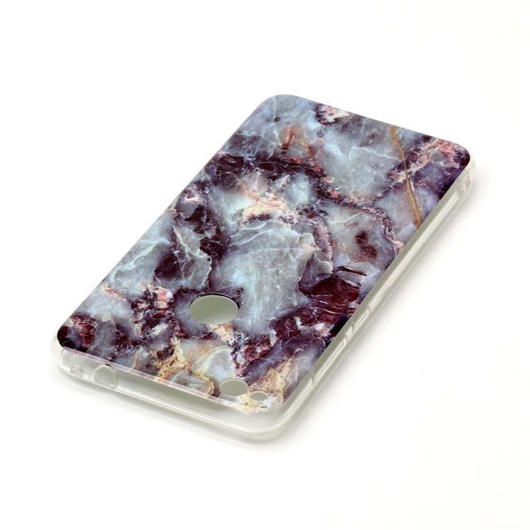 Marble Pattern IMD TPU Shell Cover for Huawei P8 Lite (2017) / Honor 8 Lite - Black Blue-4
