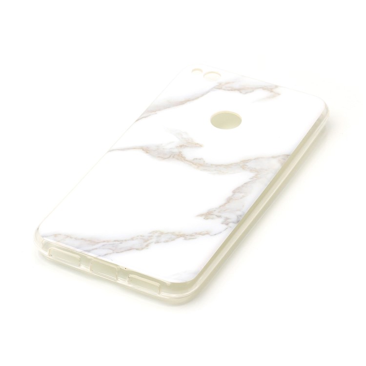 Marble Pattern IMD TPU Protection Case for Huawei P8 Lite (2017) / Honor 8 Lite - White-3