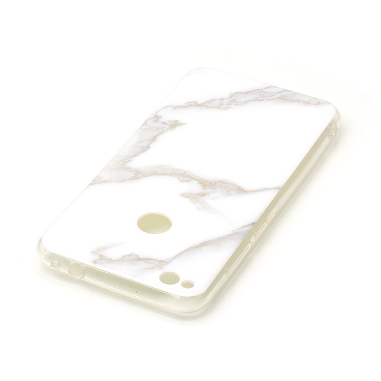 Marble Pattern IMD TPU Protection Case for Huawei P8 Lite (2017) / Honor 8 Lite - White-4