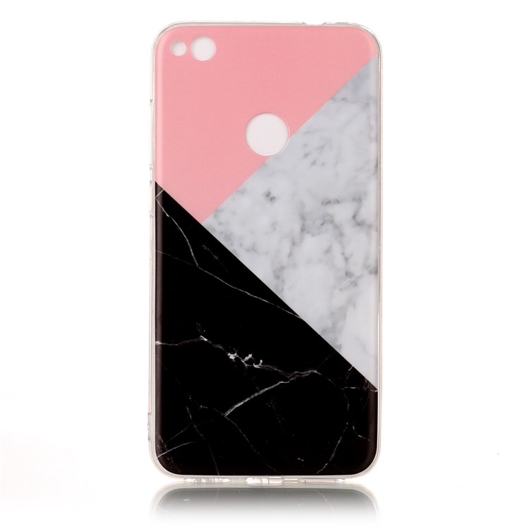 Marble Pattern IMD TPU Mobile Cover Case for Huawei P8 Lite (2017) / Honor 8 Lite - Pink / Grey / Black-2