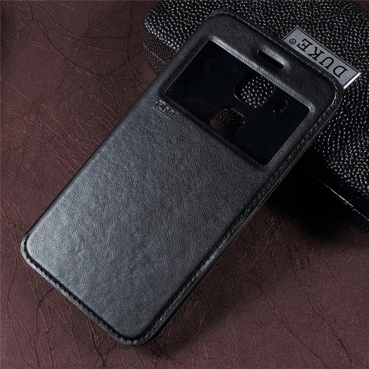 ROAR KOREA Noble Leather View Window Flip Case for Huawei Nova Plus / G9 Plus / Maimang 5 - Black-1