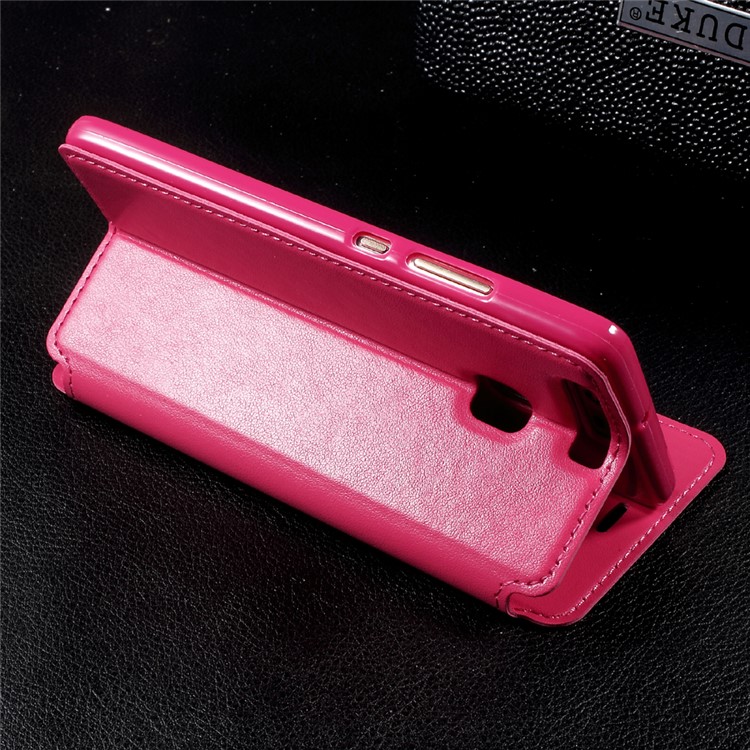ROAR KOREA Noble Leather View Window Stand Phone Case for Huawei P9 - Rose-4