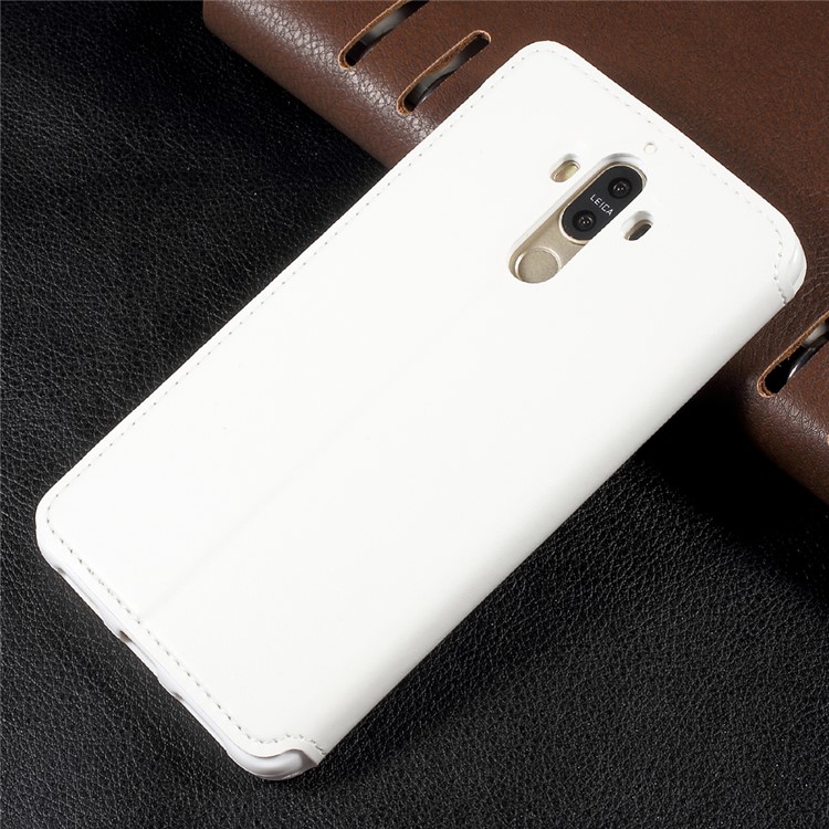 ROAR KOREA View Window Leather Stand Phone Case with Card Slot for Huawei Mate 9 - White-2