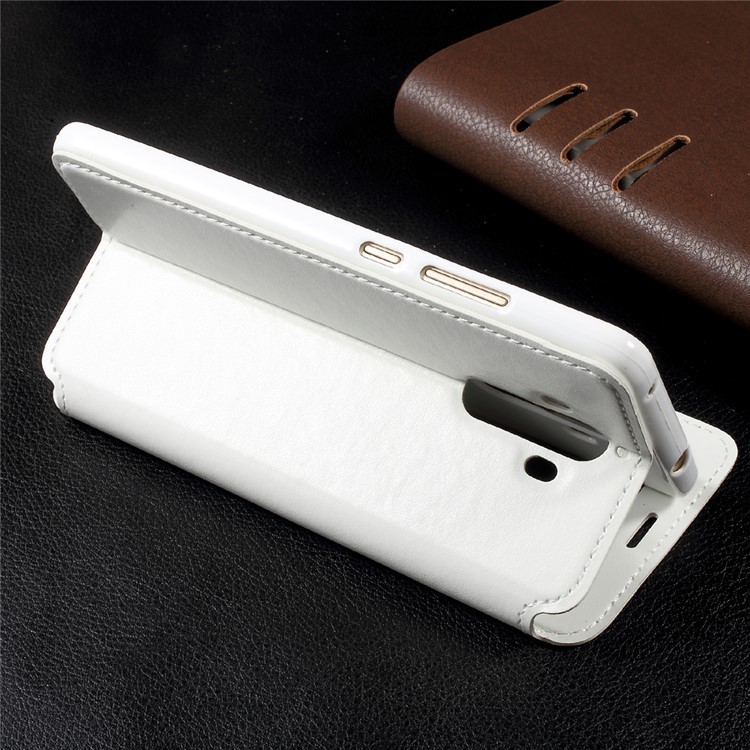 ROAR KOREA View Window Leather Stand Phone Case with Card Slot for Huawei Mate 9 - White-4