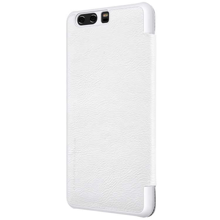 NILLKIN Qin Series View Window Leather Smart Phone Case for Huawei P10 Plus - White-5