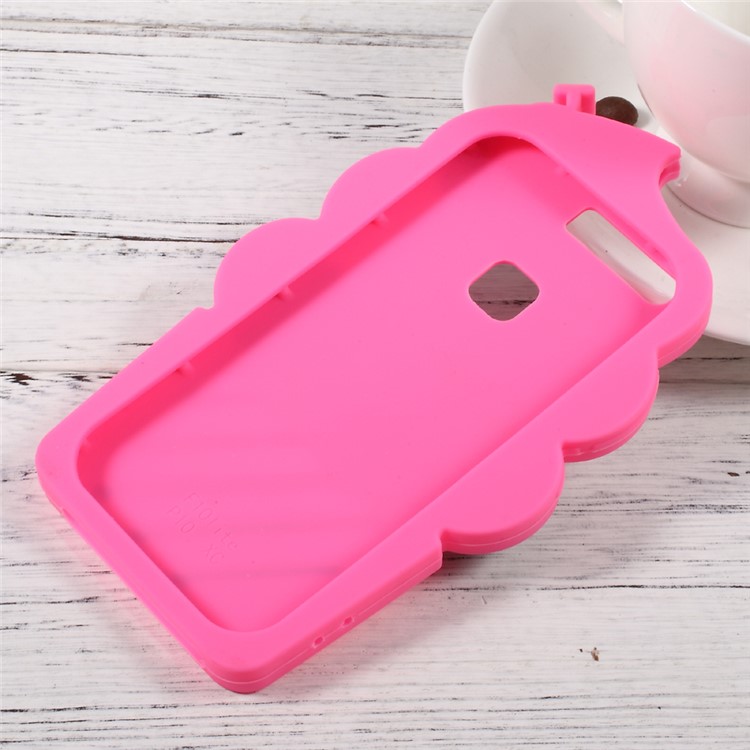 3D Cherry Ice Cream Soft Silicone Cell Phone Case for Huawei P10 - Rose-6
